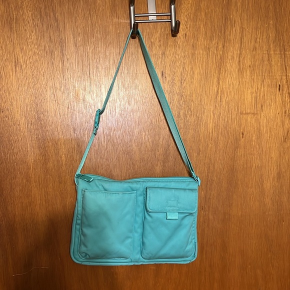 Vera Bradley Utility Small Crossbody Bag Turquoise Sky - Picture 8 of 12